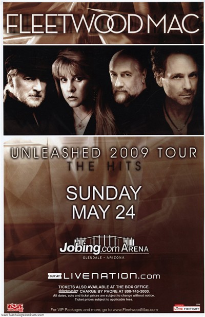 Fleetwood Mac 2009 Glendale Arizona Original Concert Poster