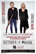 Fleetwood Mac Buckingham McVie 2017 San Jose California Concert Poster