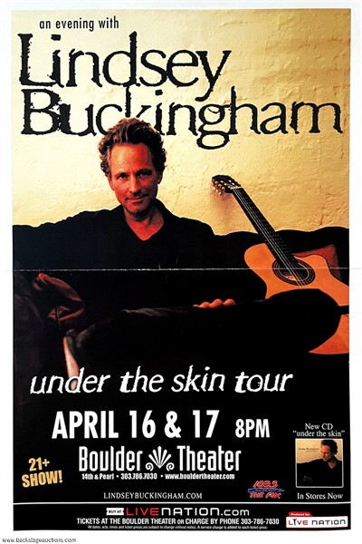 Fleetwood Mac Lindsey Buckingham 2007 - 2021 Lot of 3 Concert Posters