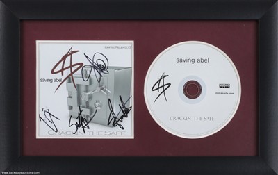 Saving Abel 2013 Full Band Signed & Framed Crackin The Safe CD Booklet