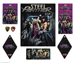 Steel Panther 2015 - 2024 Signed Band Photo, VIP Passes & Guitar Picks Lot