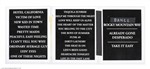 Eagles 1996 Hell Freezes Over European Tour Crew Used Laminated Set List