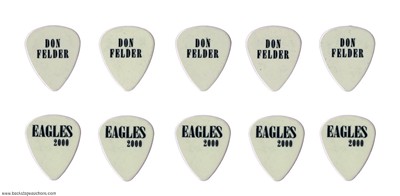 Eagles 1999 - 2000 Don Felder Lot of 5 Millennium Concert Guitar Picks