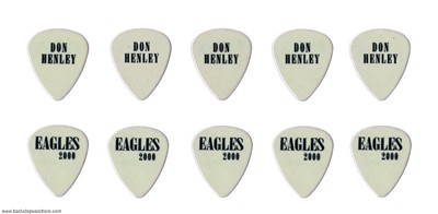 Eagles 1999 - 2000 Don Henley Lot of 5 Millennium Concert Guitar Picks