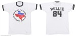 Willie Nelson 1984 Austin, TX Fourth of July Picnic Concert Ringer Shirt