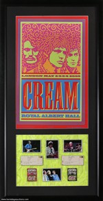 Cream 2005 London Royal Albert Hall Framed Poster, Tickets & Passes