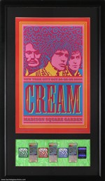Cream 2005 New York Madison Square Garden Framed Poster, Tickets & Passes