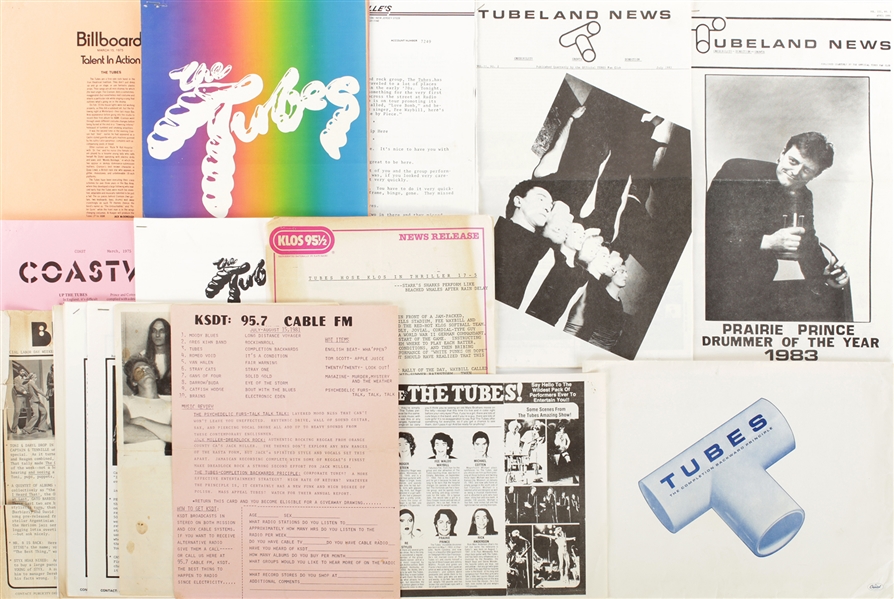 Fee Waybill The Tubes 1970s – 1990s Press Photos and Press Kit Related Documents