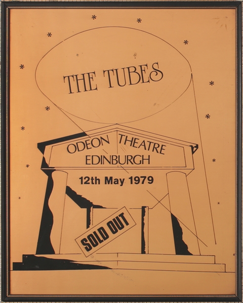 The Tubes 1979 Sold Out Odeon Theatre Edinburgh Plaque