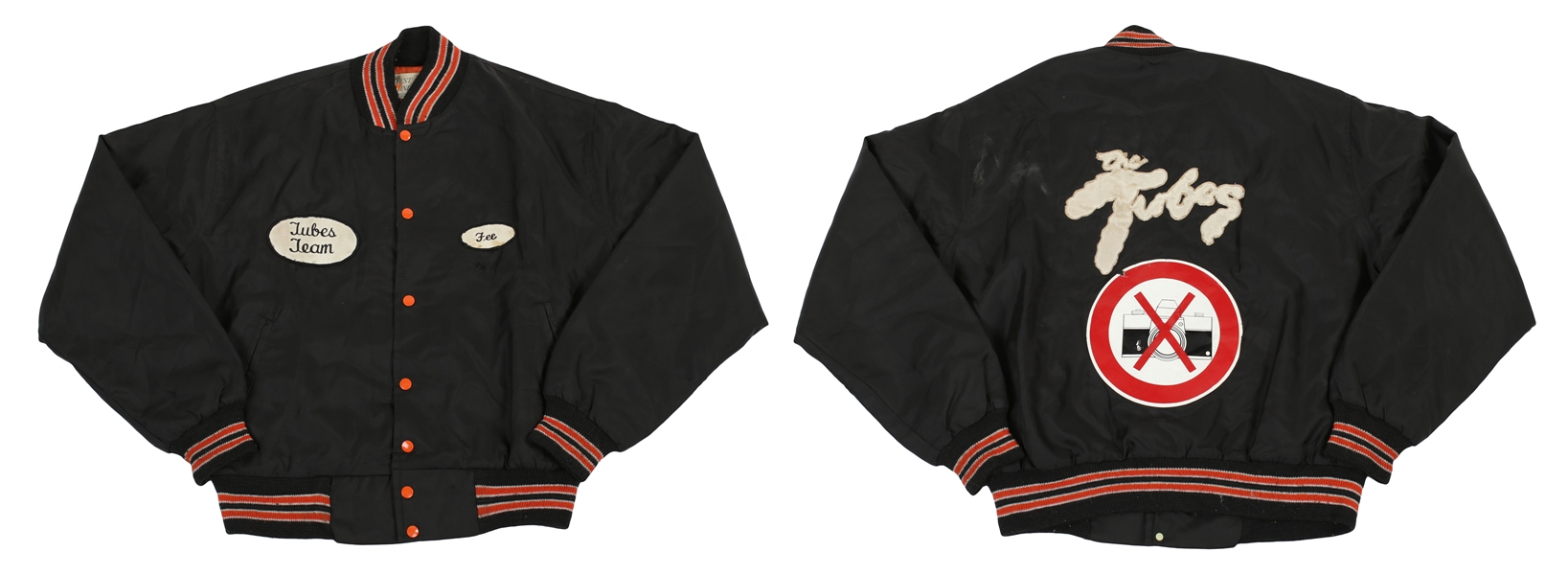 The Tubes 1970s Team Tubes Baseball Jacket