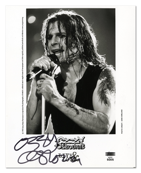 Ozzy Osbourne Signed Photograph w COA