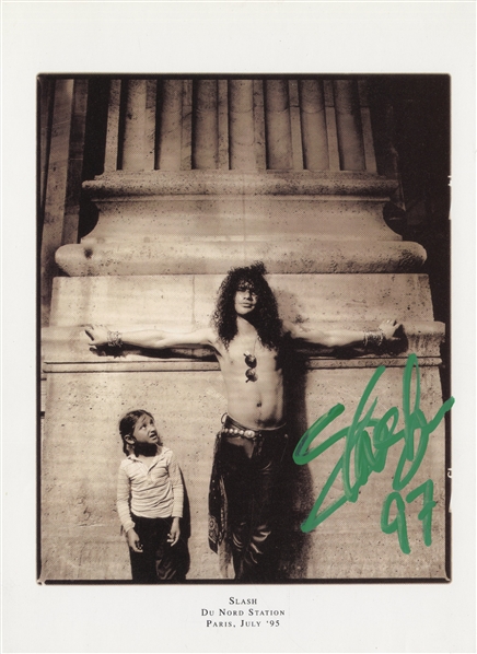 Slash Signed Photograph w COA