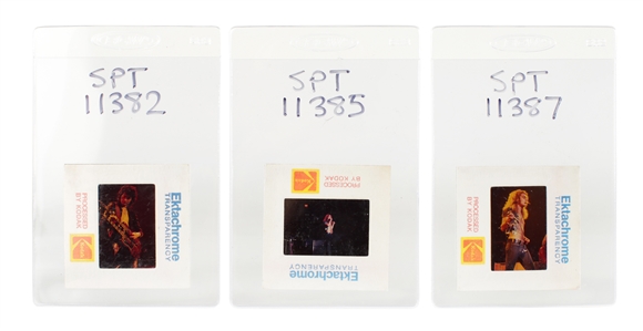 Led Zeppelin Circa 1970 Incredible Group of 20 Color Negatives