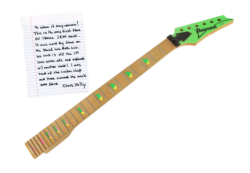 Steve Vai Owned & Stage Played Iconic Ibanez Guitar Neck w COA
