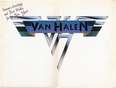 Eddie Van Halen Owned 1979 Season’s Greetings Card