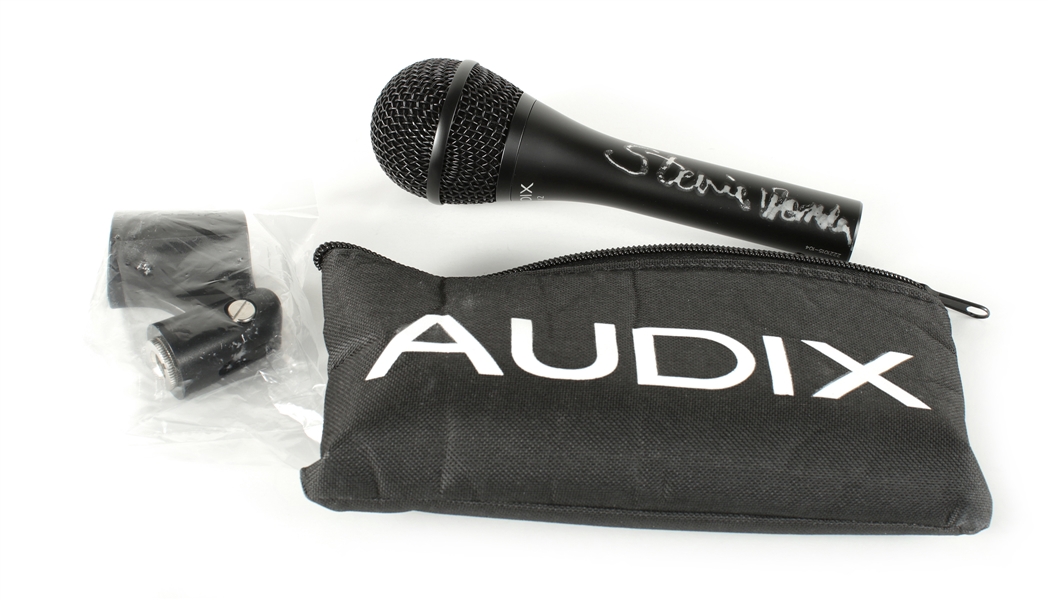 Stevie Wonder Signed Audix Microphone w COA
