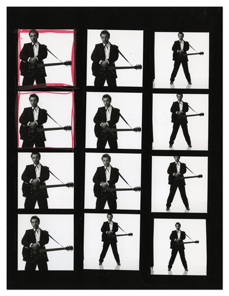 Bruce Springsteen 1987 “Tunnel of Love” Original Annie Leibovitz Contact Sheet for Album