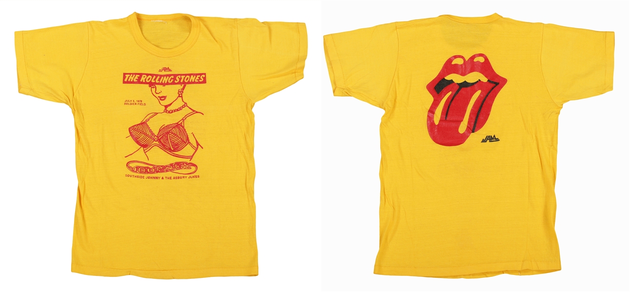 Ian McLagan 1978 The Rolling Stones Soldier Field Crew Shirt