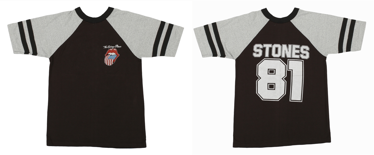 Ian McLagan 1981 Black & Gray Stones 81 Jersey