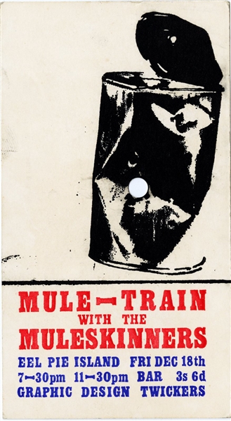 The Muleskinners 1964 Eel Pie Island Handbill