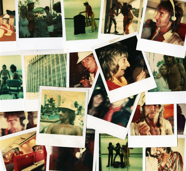 Rod Stewart 1970s Lot of 19 Polaroids