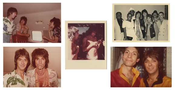 The Rolling Stones Ian McLagan 1978 - 1981 Lot of 10 Photos
