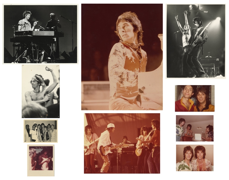 The Rolling Stones Ian McLagan 1978 - 1981 Lot of 10 Photos