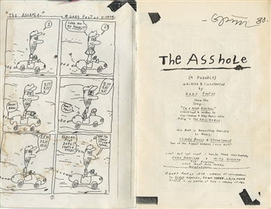 Gary Panter 1980 The Asshole Zine Autographed by Gary Panter