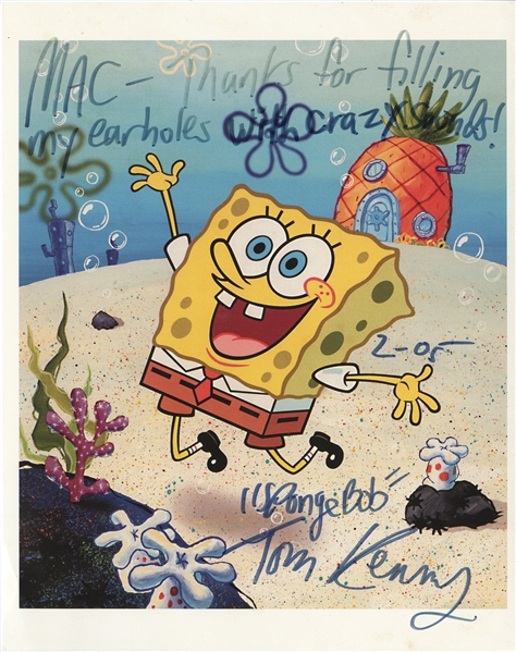 Tom Kenny 2000s Autographed SpongeBob Photo