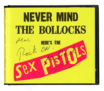 The Sex Pistols 1998 21st Anniversary Edition of Never Mind The Bollocks CD Autographed By Glen Matlock