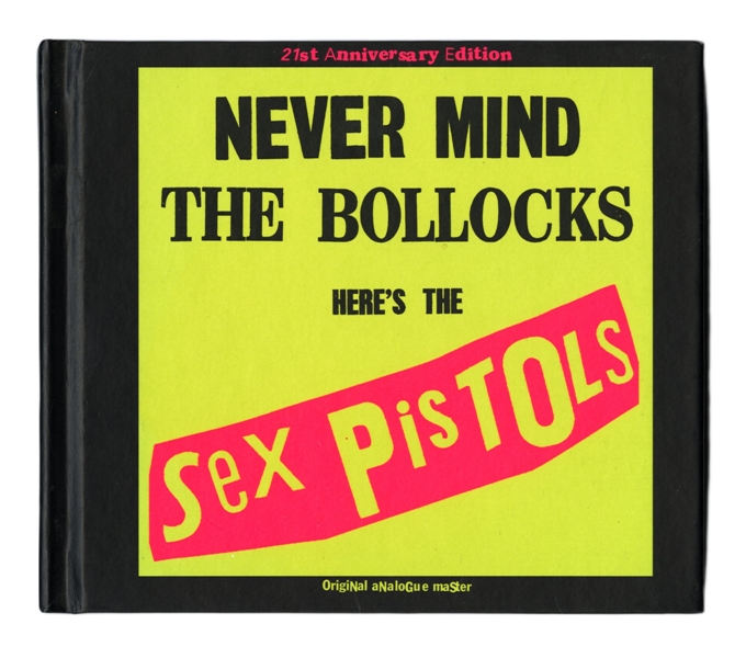The Sex Pistols 1998 21st Anniversary Edition of Never Mind The Bollocks CD Autographed By Glen Matlock