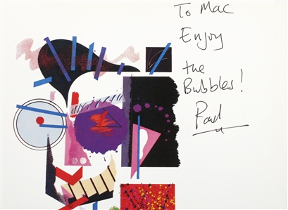 Reasons to be Cheerful: The Life and Work of Barney Bubbles 2008 Signed & Dedicated to Mac by Author