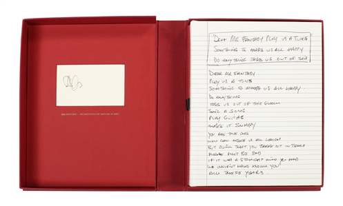 Mr Fantasy: The Lyrics of Jim Capaldi 2012 Deluxe Edition Signed by Robert Plant, Steve Winwood & Aninha Capaldi