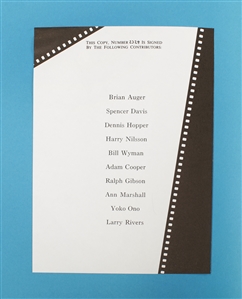 Michael Cooper: Blinds & Shutters 1990 First UK Edition Signed by Dennis Hopper, Bill Wyman, Yoko Ono, Harry Nilsson, Spencer Davis, & More