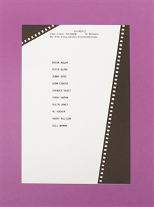 Michael Cooper: Blinds & Shutters 1990 Contributor Edition Signed by Peter Blake, Bill Wyman, Harry Nilsson, Jenny Boyd & More