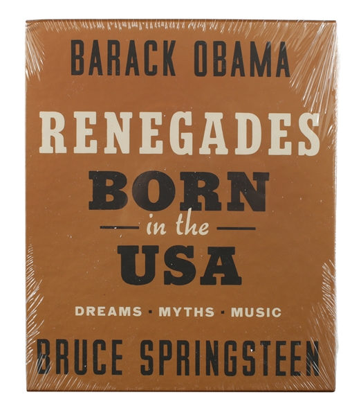 Bruce Springsteen & Barack Obama Signed “Renegades: Born in the USA” Sealed Book