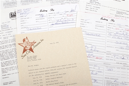 
Squeeze 1979 Concert Contracts, Correspondence & Accounting Lot-Paragon Agency