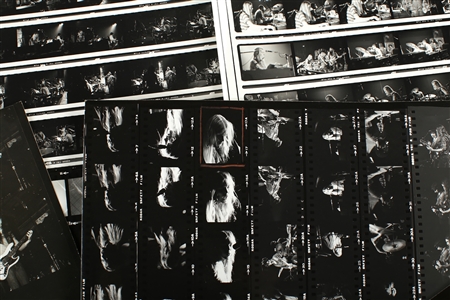 Allman Brothers Band 1972 Lot of 10 Black and White Contact Sheets