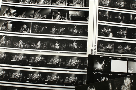 Allman Brothers Band 1972 Lot of 10 Black and White Contact Sheets