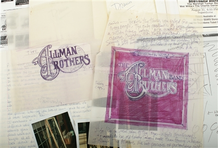 Allman Brothers Band 1972-1979 Album Covers and Ads Paperwork & Artwork Lot