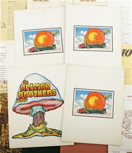 Allman Brothers Band 1972-1989 Press Kits, Folders, Biographies Lot