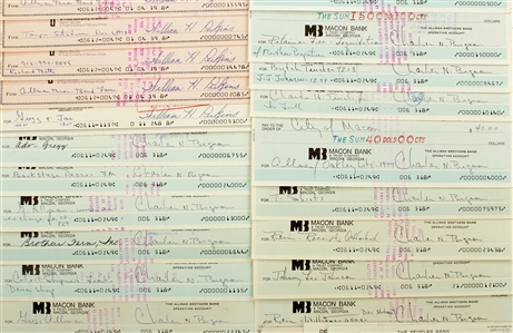 Allman Brothers Band 1972-1977 Lot of 25 Bank Documents