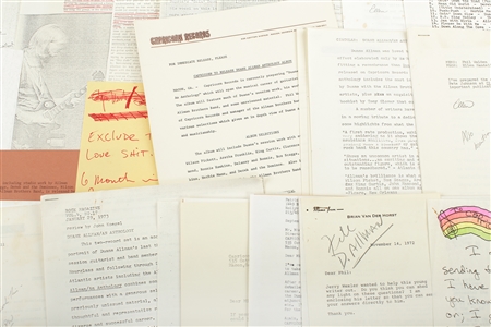 Duane Allman 1972-1974 Anthology I & II Letters, Clippings, Reviews