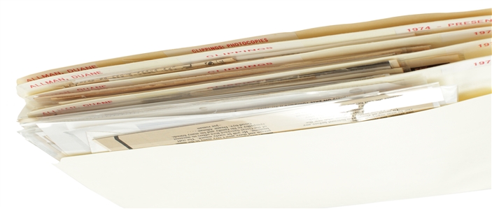 Duane Allman 1971-1991 Large Lot of Clippings
