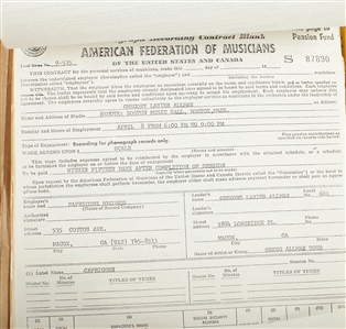 The Gregg Allman Band 1972-1974 Recording and Financial Documents