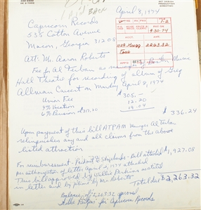 The Gregg Allman Band 1972-1974 Recording and Financial Documents