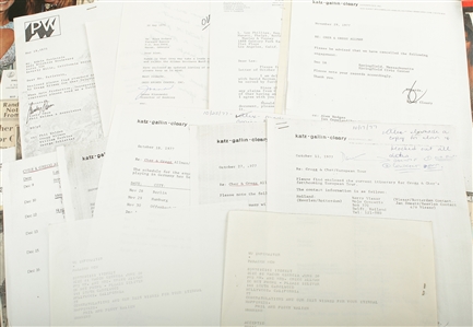 Gregg Allman Cher 1975-1979 Exclusive Gregg & Cher Clippings Lot