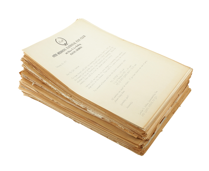 Otis Redding 1964-1967 Otis Redding Fan Club Correspondence