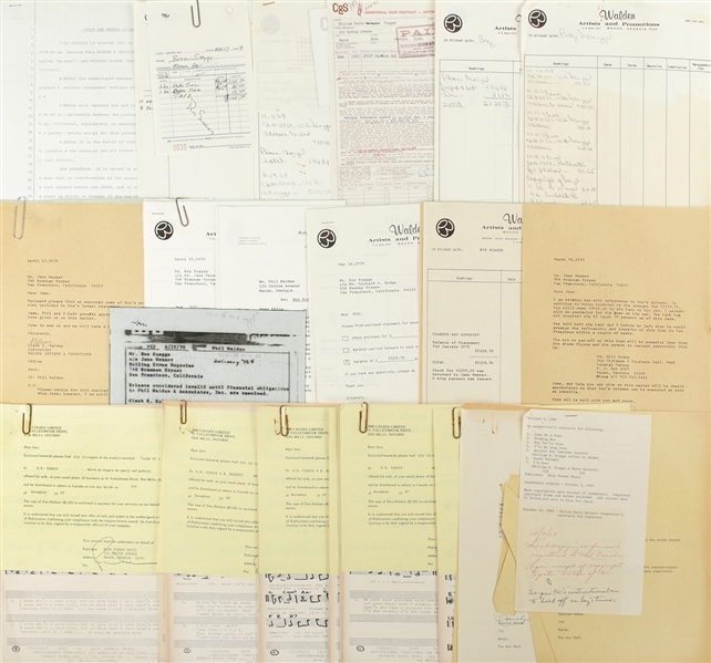 Boz Scaggs 1969-1970 Business and Tour Correspondence