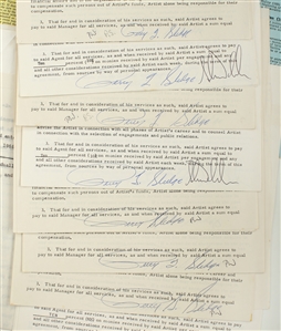 Percy Sledge 1966 – 1968 Signed Contracts With Correspondence